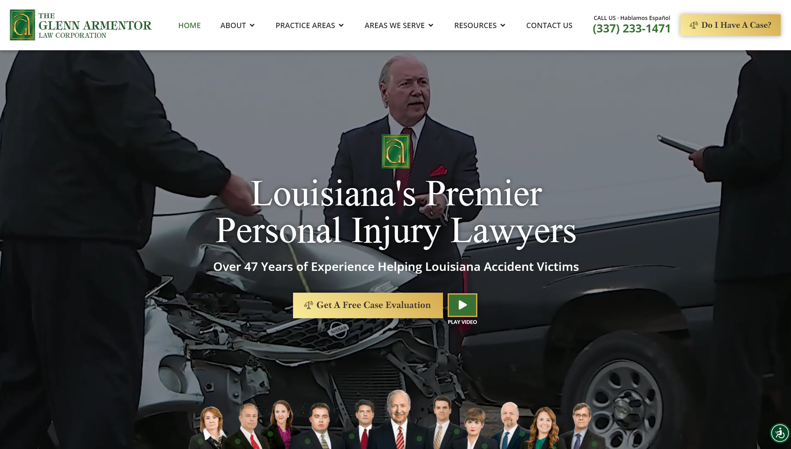Website Design & Development for The Glenn Armentor Law Corporation by Vibrandt Websites