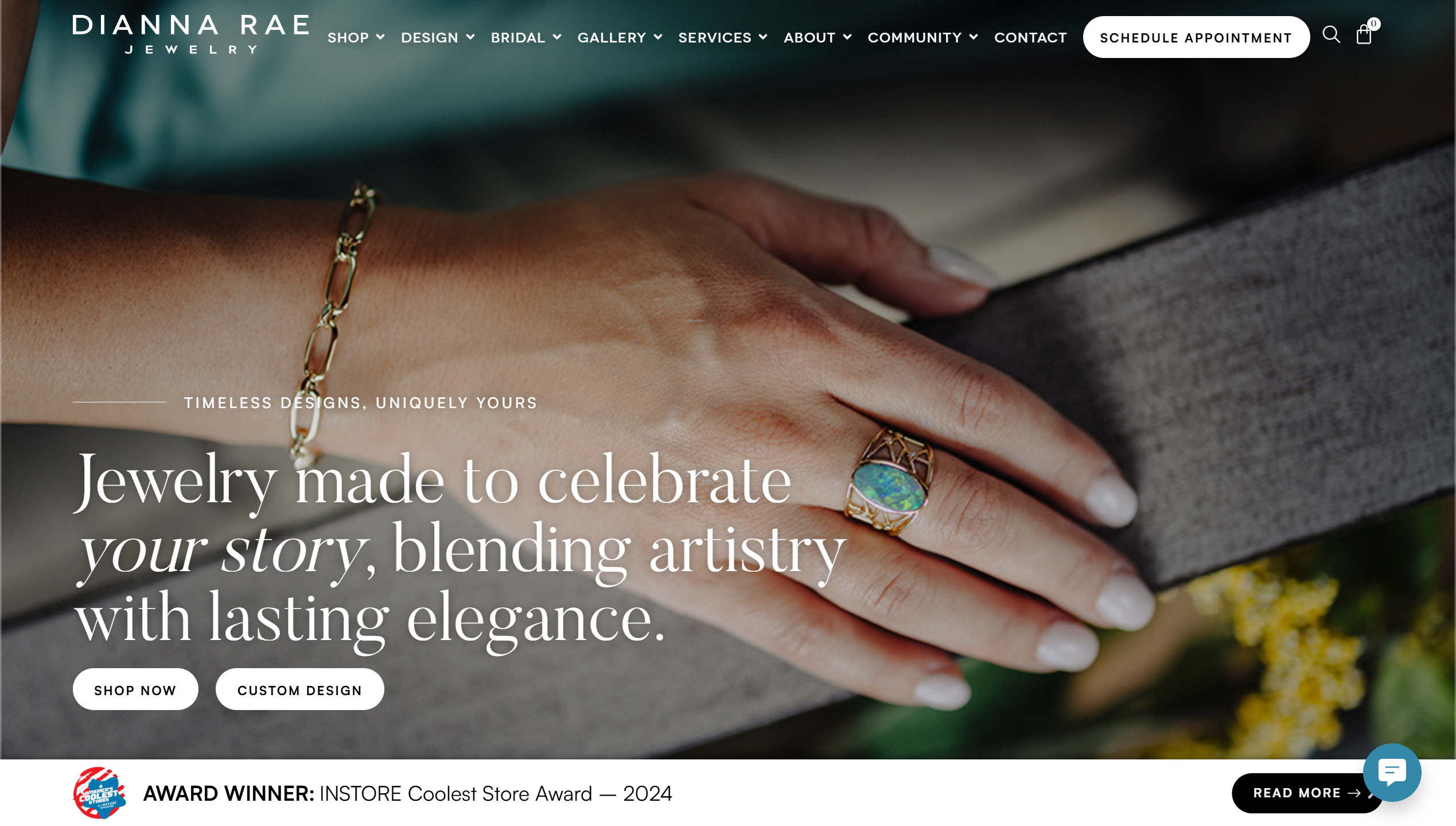 Dianna Rae Jewelry Website - Vibrandt Websites - Custom Website Design and Development