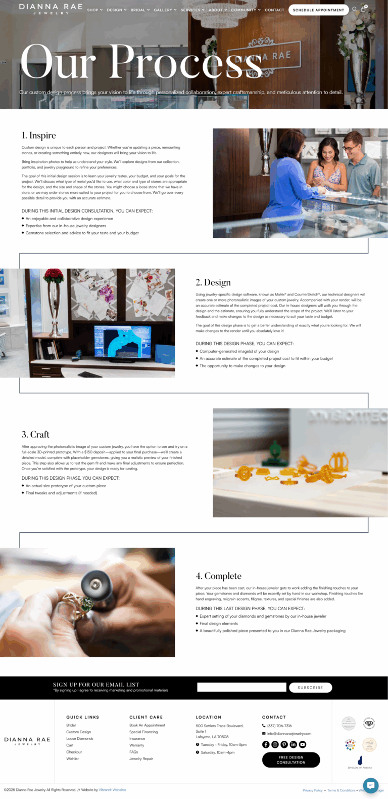 Design Process Page