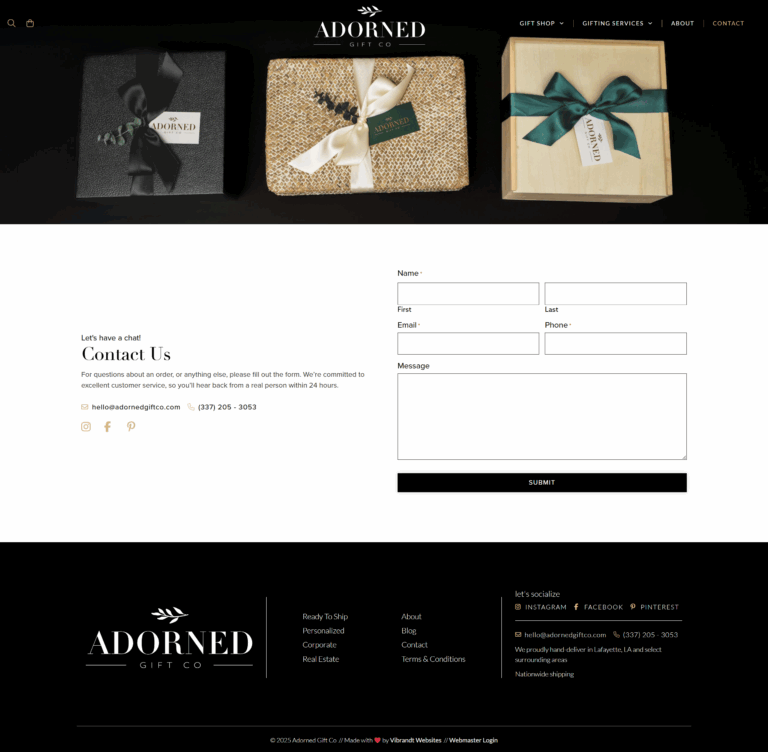Contact Page
