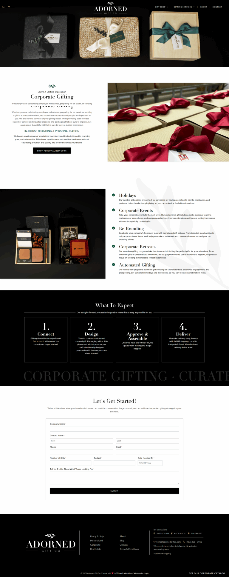 Corporate Gifting Page