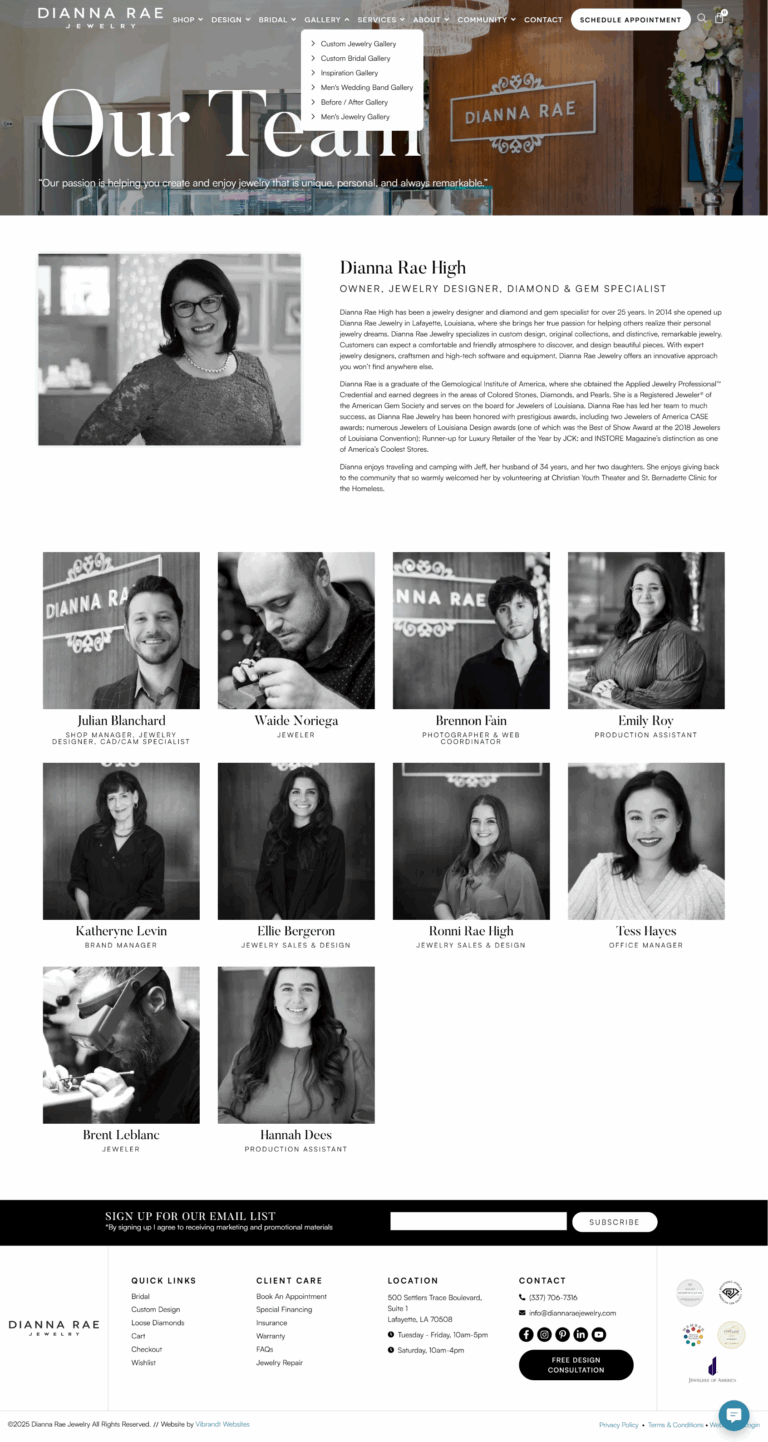 Team Page