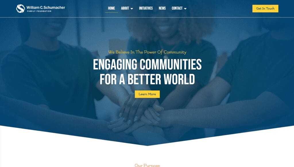 schumacher foundation | Vibrandt Websites | Lafayette, LA