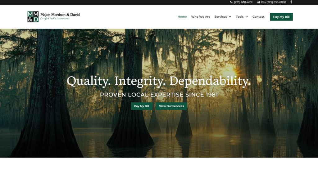 mmdcpa | Vibrandt Websites | Lafayette, LA