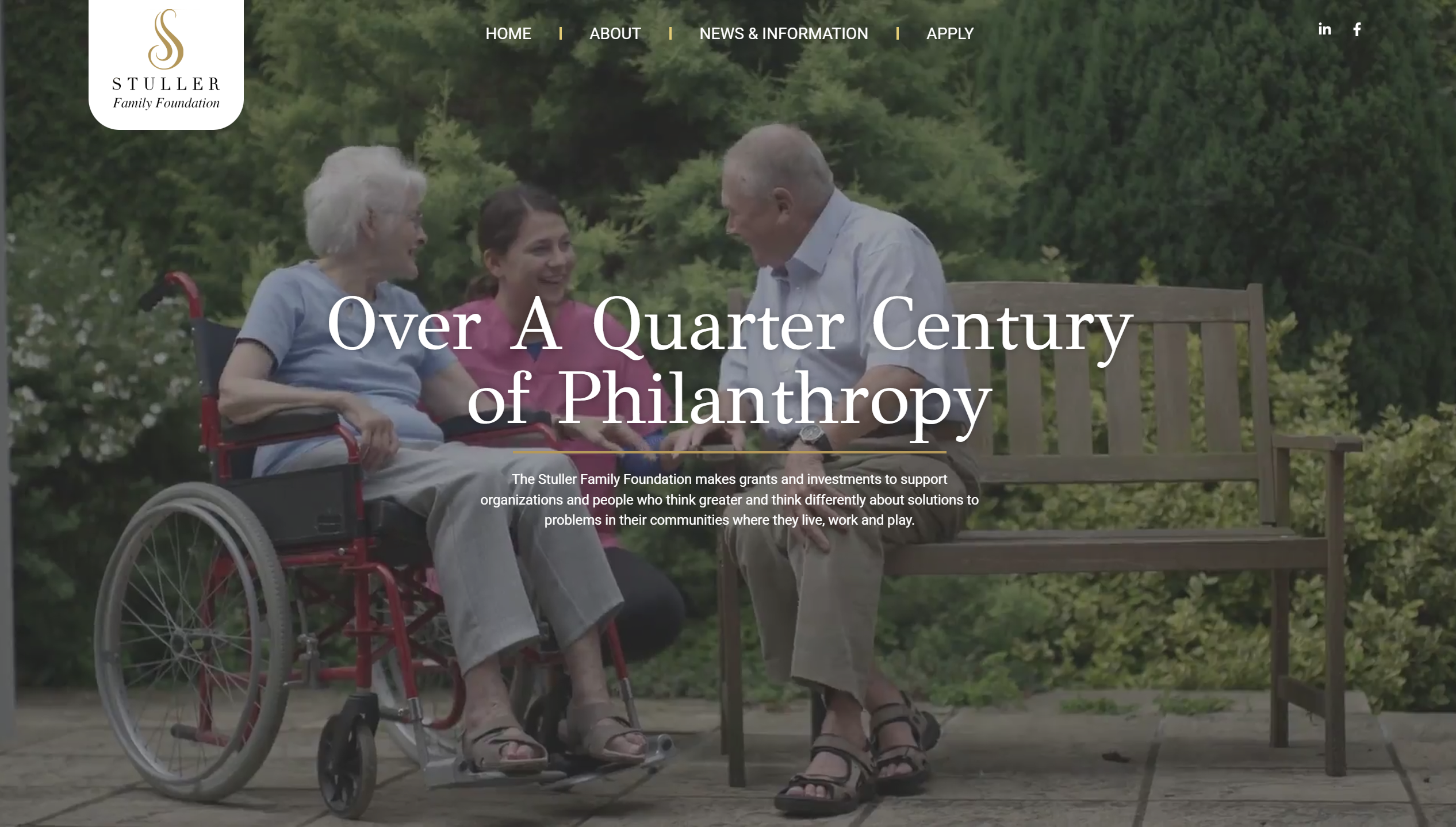 Stuller Family Foundation Website - Vibrandt Websites - Custom Website Design & Development