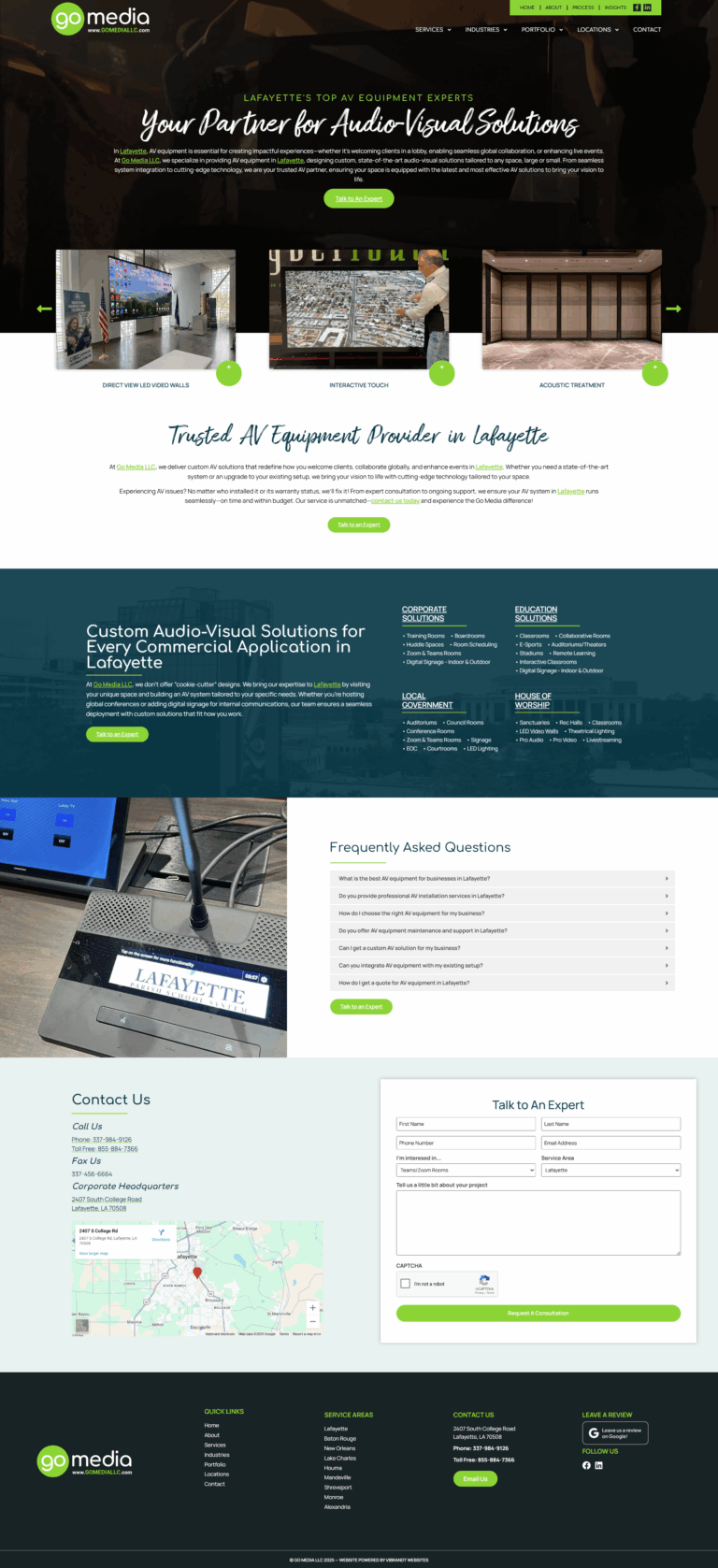 Location Landing Page