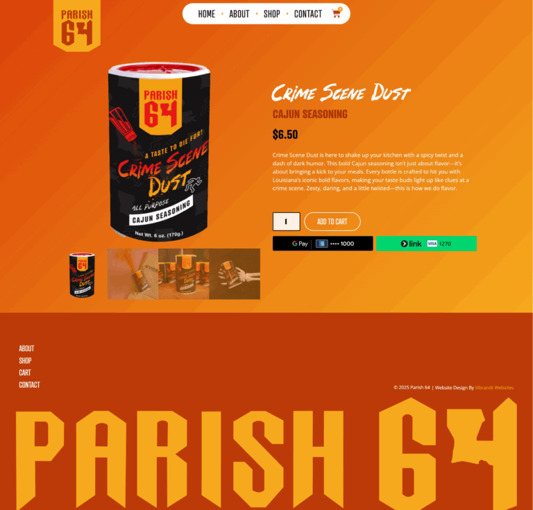 Seasoning Product Page