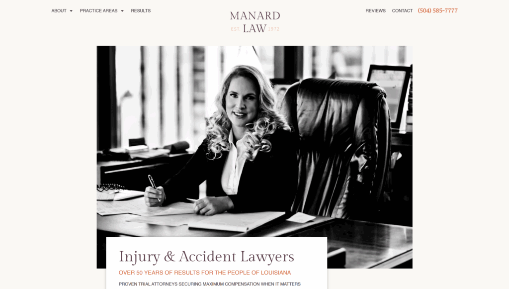 Manard Law Website Developement - Vibrandt Websites