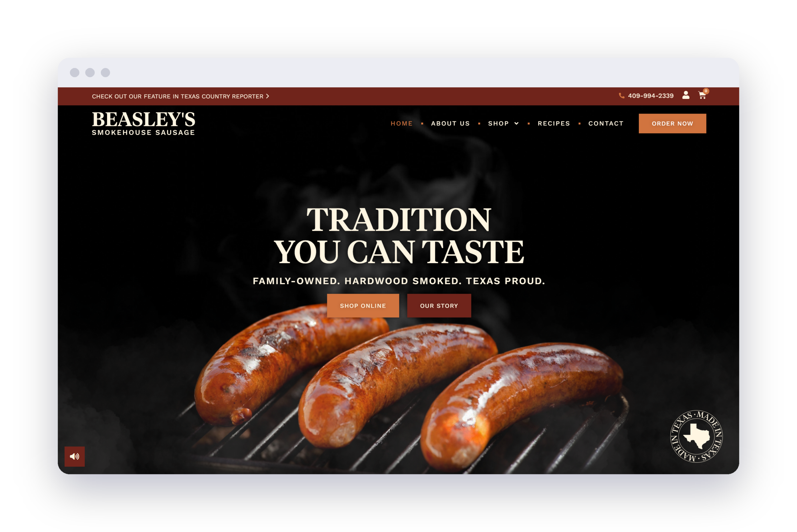 beasleys browser mockup scaled | Vibrandt Websites | Lafayette, LA